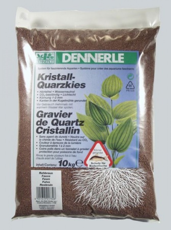 Грунт Dennerle Criatal Quartz Gravel 10 кг ЧЕРНЫЙ
