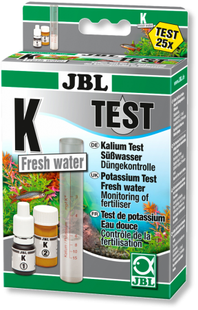 JBL K Potassium Test - Экспресс-тест для определения содержания калия в пресной воде, примерно на 25
